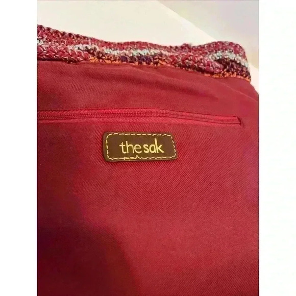 🌈 The Sak Vintage Crochet Boho Striped Crossbody Bag - Picture 15 of 16